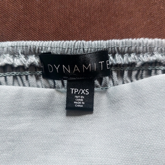 Dynamite - mini bra-like sage crop top - Picture 4 of 4